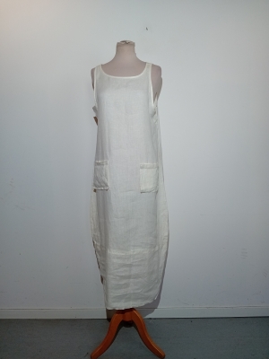 Robe Longue Sarah Pacini Lin Blanc
