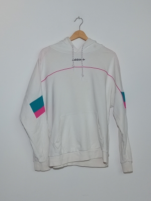 Sweat A Capuche Adidas Blanc