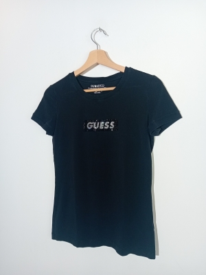 T-shirt Guess Noir Strass