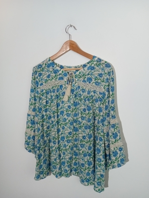 Blouse Boh&egrave;me Fleurie Grain De Malice