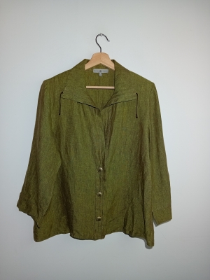 Veste L&eacute;g&egrave;re En Lin Kaki Rosie's L.f. Coll.