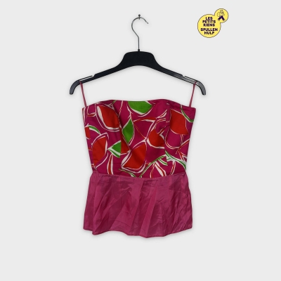 Bustier rose imprimé fleuri Guy laroche M