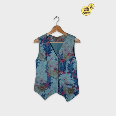 Gilet Fleuri Vintage M