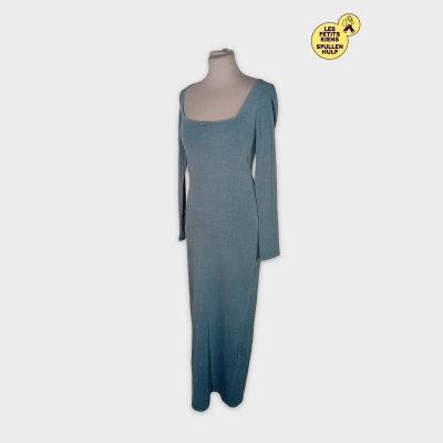 Robe Moulante Longue Bleue Bdg S