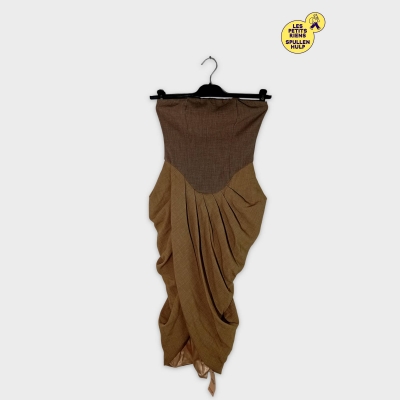 Robe bustier PLT Bicolore À Volants Xs / 34