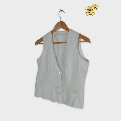 Gilet Blanc Marks & Spencer S 36 Élégant Et Tendance