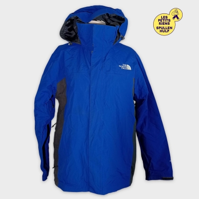 Veste De Ski The North Face Bleu Et Gris M Imperméable Avec Capuche