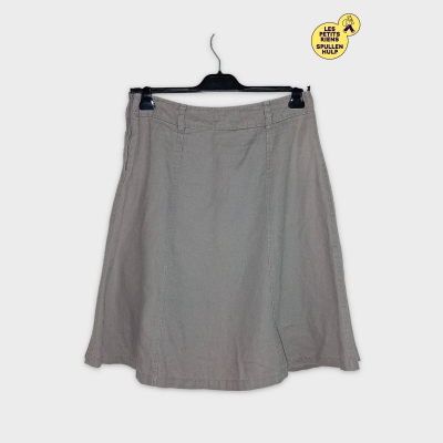 Jupe Droite En Lin Russo & Conte L