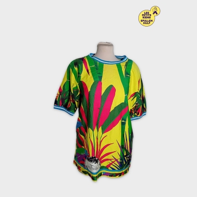 T-shirt Vintage Gianni Feruzzi Imprimé Tropical