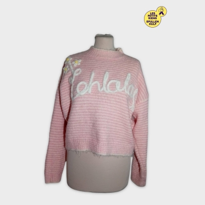 Pull Rose Rayé J/s Millenium 'chloe' Taille Unique