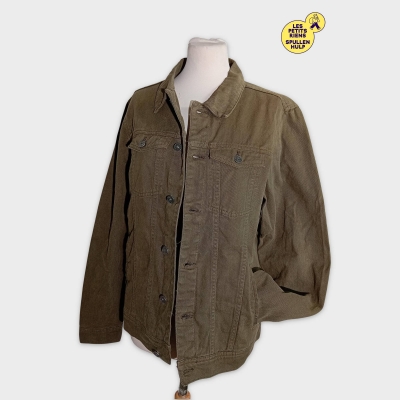 Veste En Jean Kaki Pull&bear M