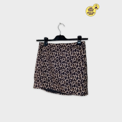 Mini-jupe Léopard H&m Xs 34 Imprimé Animalier Tendance