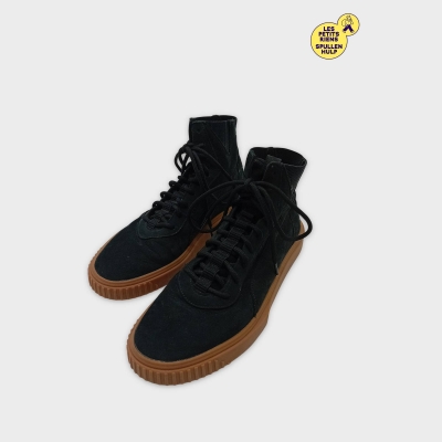 Puma Sneakers Noires Montantes En Daim Taille 44