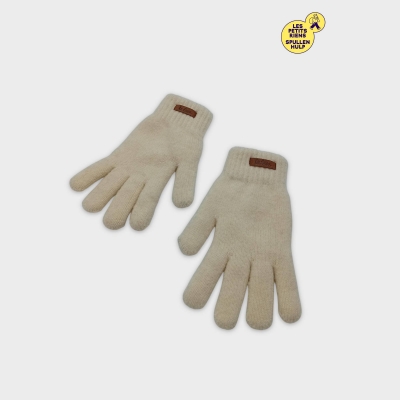 Gants Beiges En Tricot, Taille Unique, Très Bon État