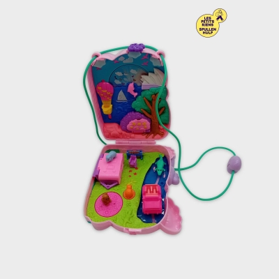 Joli Coffret Jouet Polly Pocket Koala Rose Vintage - Monde Miniature