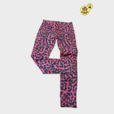 Pantalon Skinny Mexx Imprimé Léopard Rose & Bleu 9 Ans