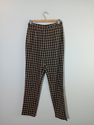Pantalon Carreaux Etam Coupe Droite