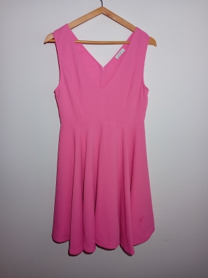 Robe patineuse rose vif Sandro