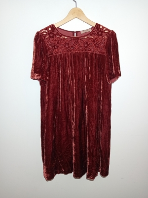 Robe Velours Bordeaux Twinset