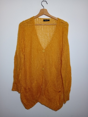 Gilet Jaune Moutarde En Mohair Twin-set