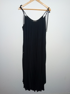 Robe Longue Noire Pliss&eacute;e Twinset