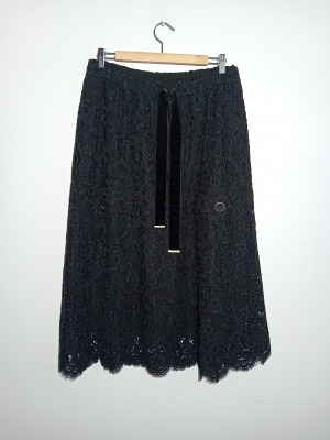 Jupe Midi Dentelle Noire Twin-set L