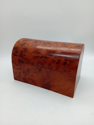 Boite A Bijoux Vintage En Ronce De Bois