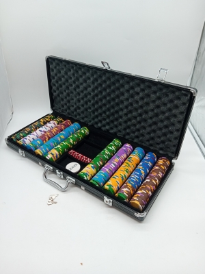 Mallette De Poker Avec Jetons Et D&eacute;s