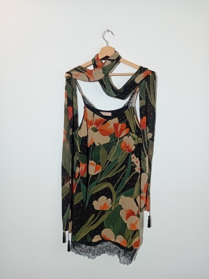 Ensemble Robe Nuisette Fleuri Dentelle & Ch&acirc;leTwinset