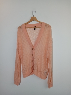 Gilet En Maille Ajour&eacute;e P&ecirc;che Y.a.s