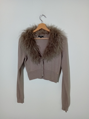 Gilet Maille Col Poils de Ch&egrave;vre Kocca M
