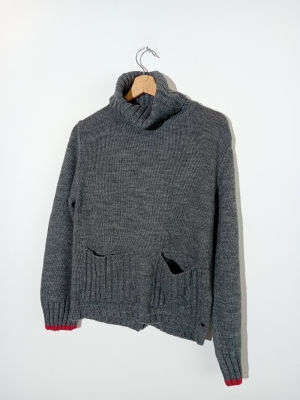 Pull River Woods Gris Col Roul&eacute;