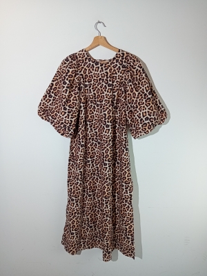 Robe Longue Imprime Leopard H&m