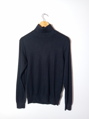 Pull Col Montant Bleu Marine Devred
