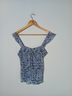 Haut &Agrave; Fleurs Pimkie Vintage