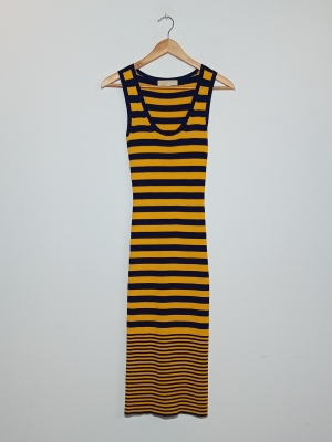 Robe Longue Maille Ray&eacute;e Michael Kors S