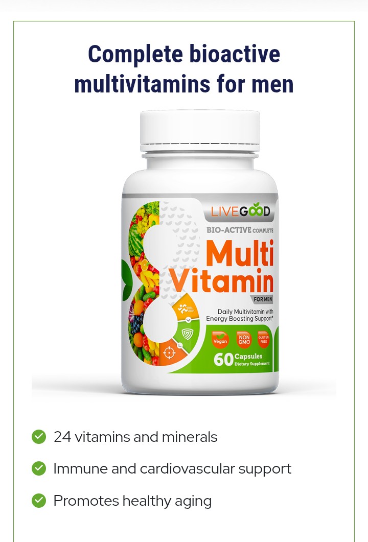 Complete bioactive multi vitamins for men 