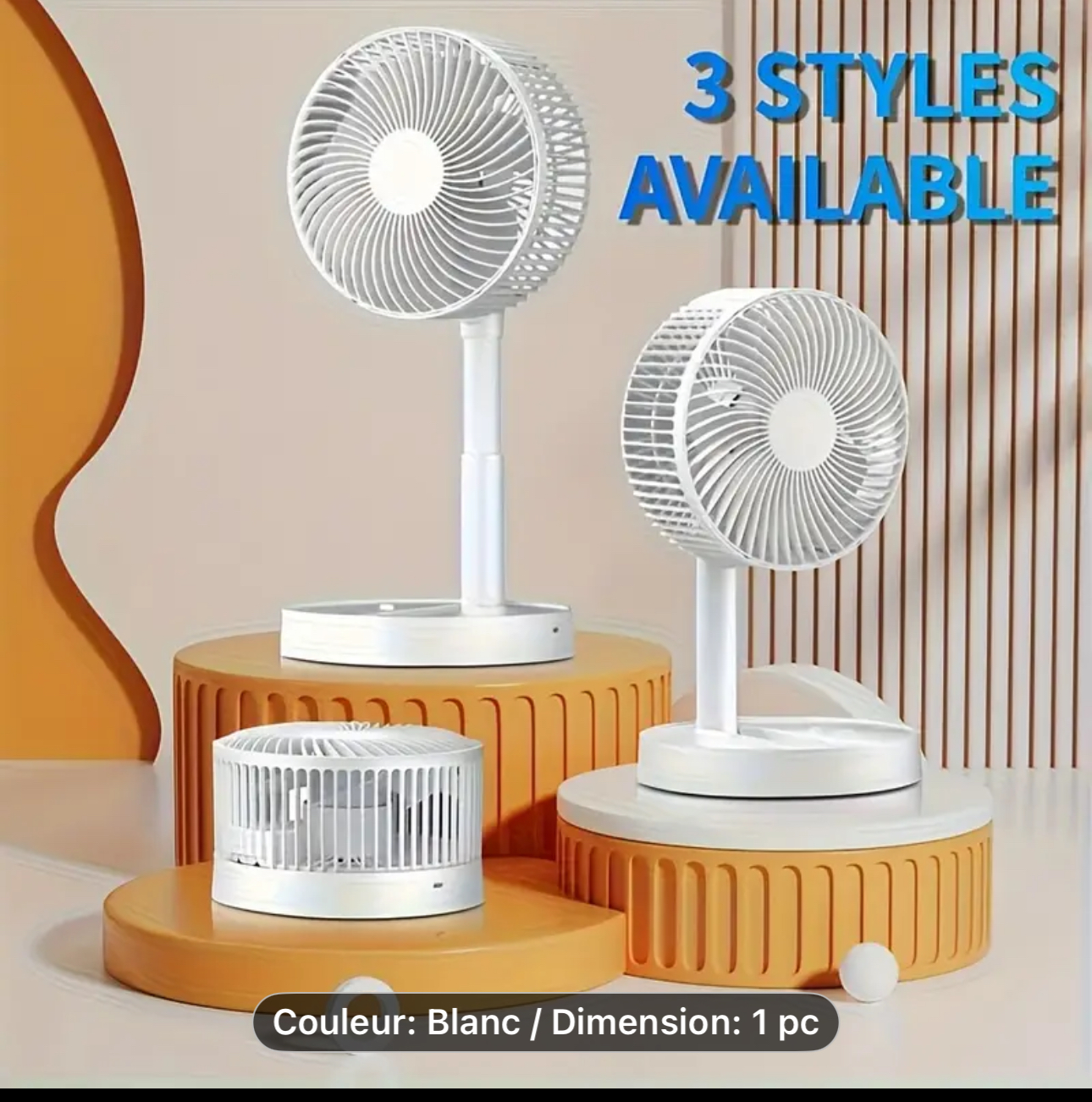 5 pou 5000 goud 🌀 Mini Vantilatè Pòtab USB – Modèl Elegant ak Pèfòmans Segondè