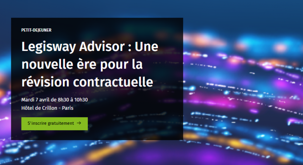 Petit-déjeuner Legisway Advisor 