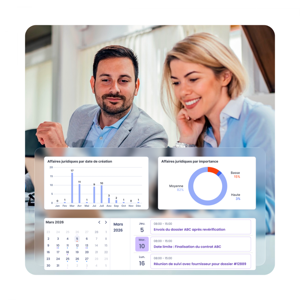 Legal Suite - Logiciel de gestion des affaires et dépenses juridiques