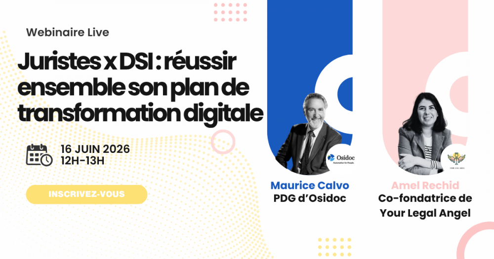 Webinaire : DSI x Juristes : réussir ensemble le plan de transformation digitale