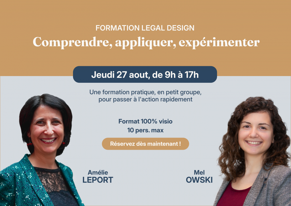 Masterclass - Formation Legal Design : comprendre, appliquer, expérimenter