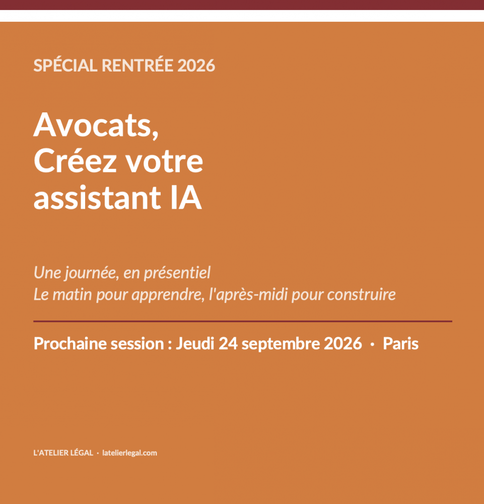 Avocats, Créez votre assistant IA (avec ChatGPT)