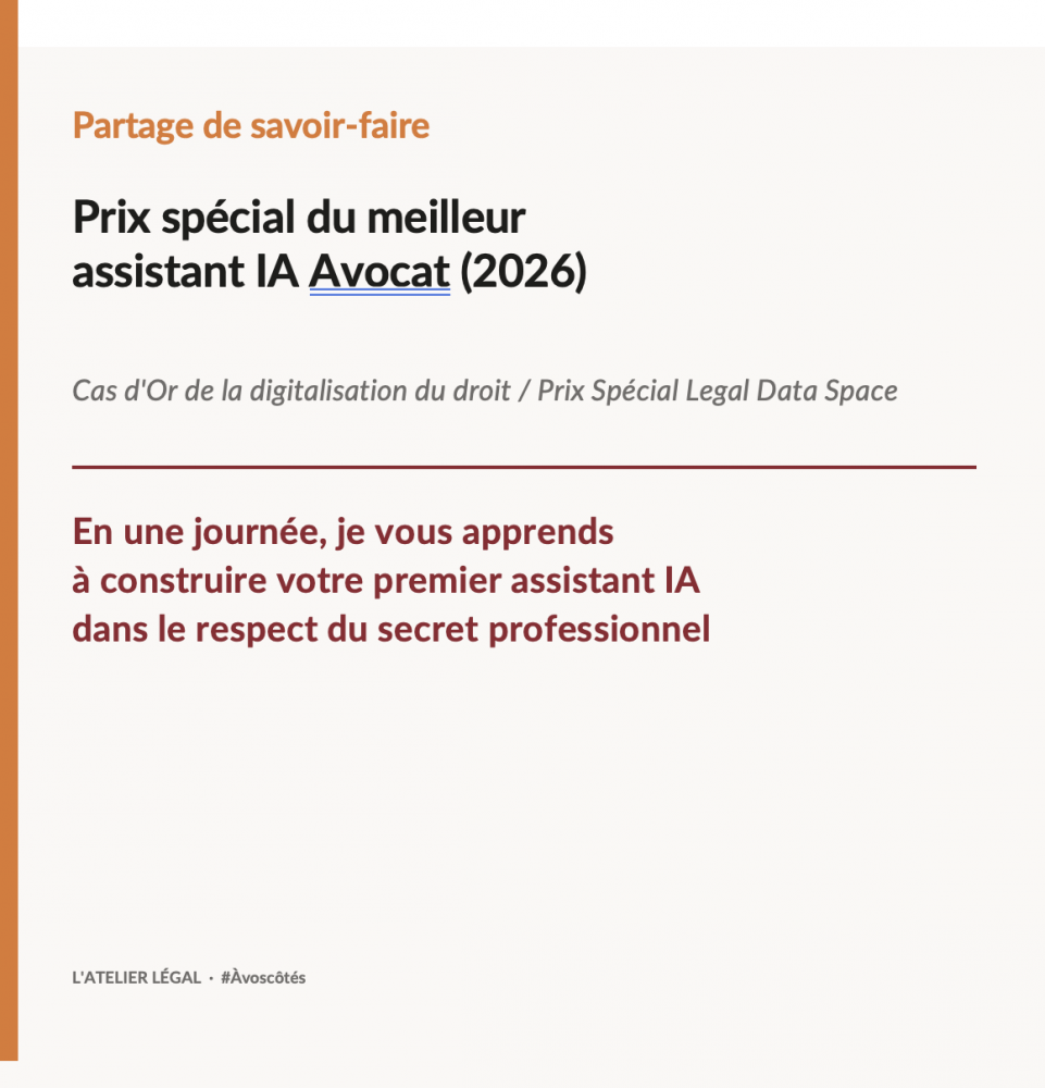 Avocats, Créez votre assistant IA (avec ChatGPT)
