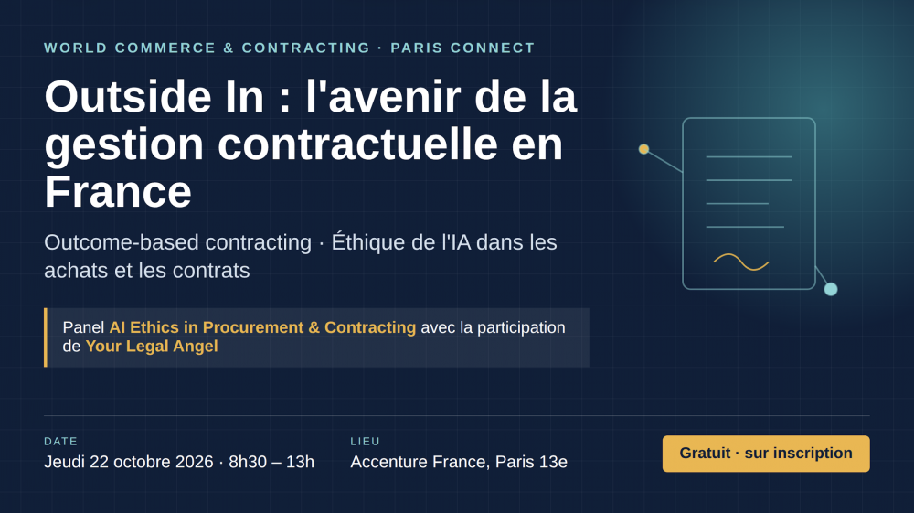 WorldCC Paris Connect – Outside In : l'avenir de la gestion contractuelle en France