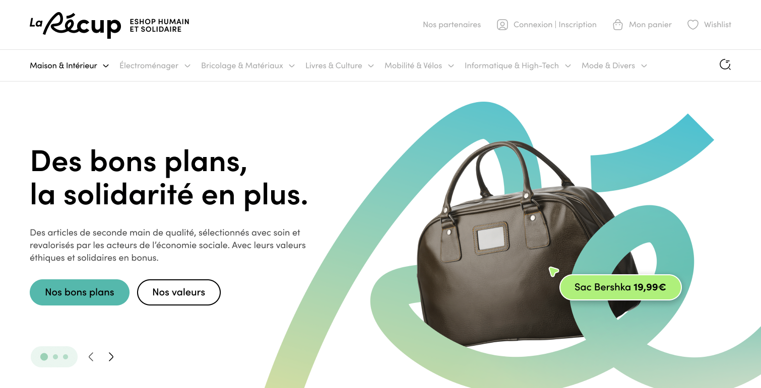 La Récup, eshop humain et solidaire de produits de seconde main