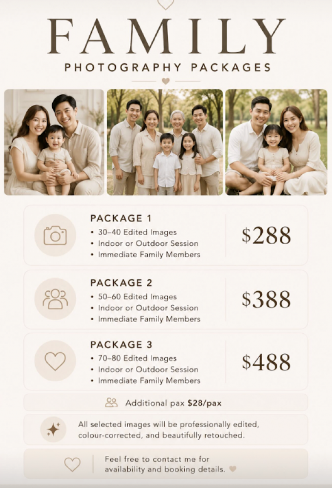 3 -Hour Event Photography Package