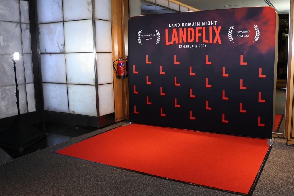 Customized Tension Fabric Backdrop Rental | 3mW x 2.2mH