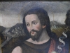 Óleo sobre tela religioso, Cristo con cordero, siglo XVIII