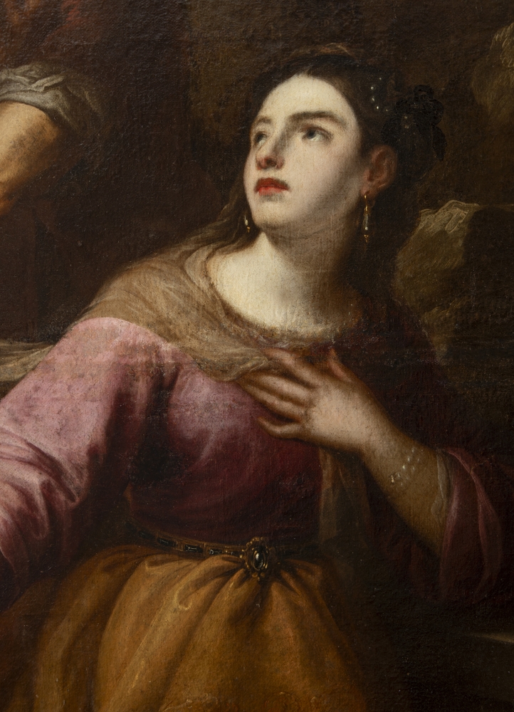Juan de Sevilla Romero y Escalante (1643-1695), óleo sobre lienzo, \"El martirio de Catalina de Alejandría\"